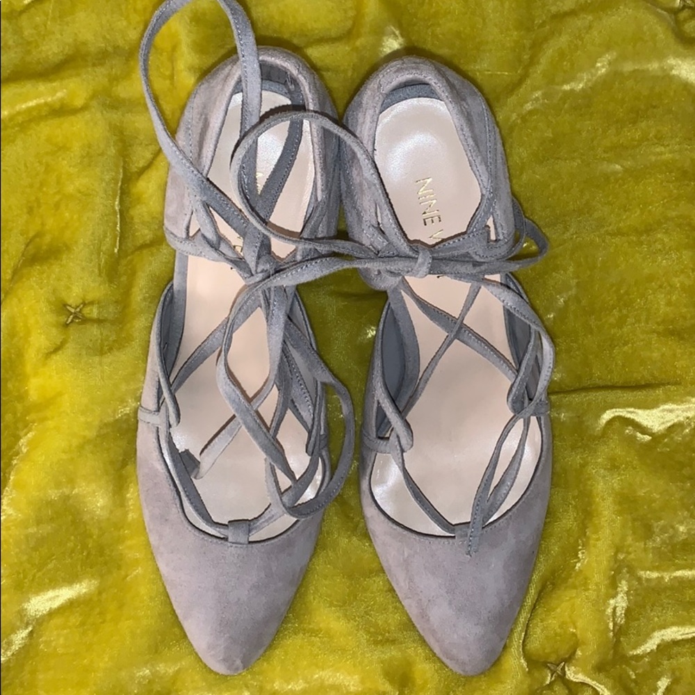Mary Jane strap lace Tie Wrap Around Heels